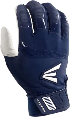 New Easton Walk-Off Adult Baseball Batting Glove Navy/White Medium