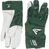 New Easton Walk-Off Adult Baseball Batting Glove Green/White Large