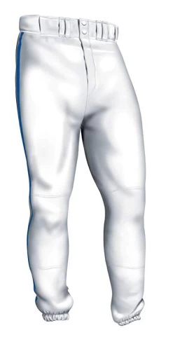 New Easton Pro Pipepant Baseball Pants Youth Medium White/Black A164144
