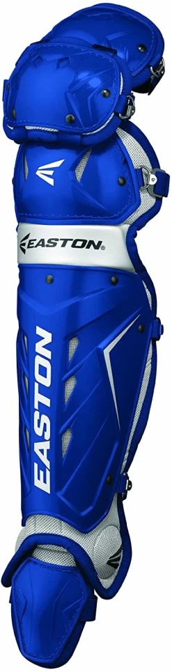 New Easton Intermediate Force Catchers Leg Guards 14 Inch Royal/Silver