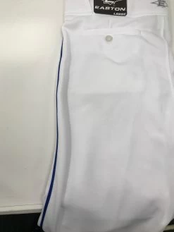 New Easton Baseball Pant Piped Pro Plus Senior Large White/Royal A164644
