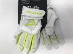 New Easton Women's Stealth Core Batting Gloves White/Green X-Large