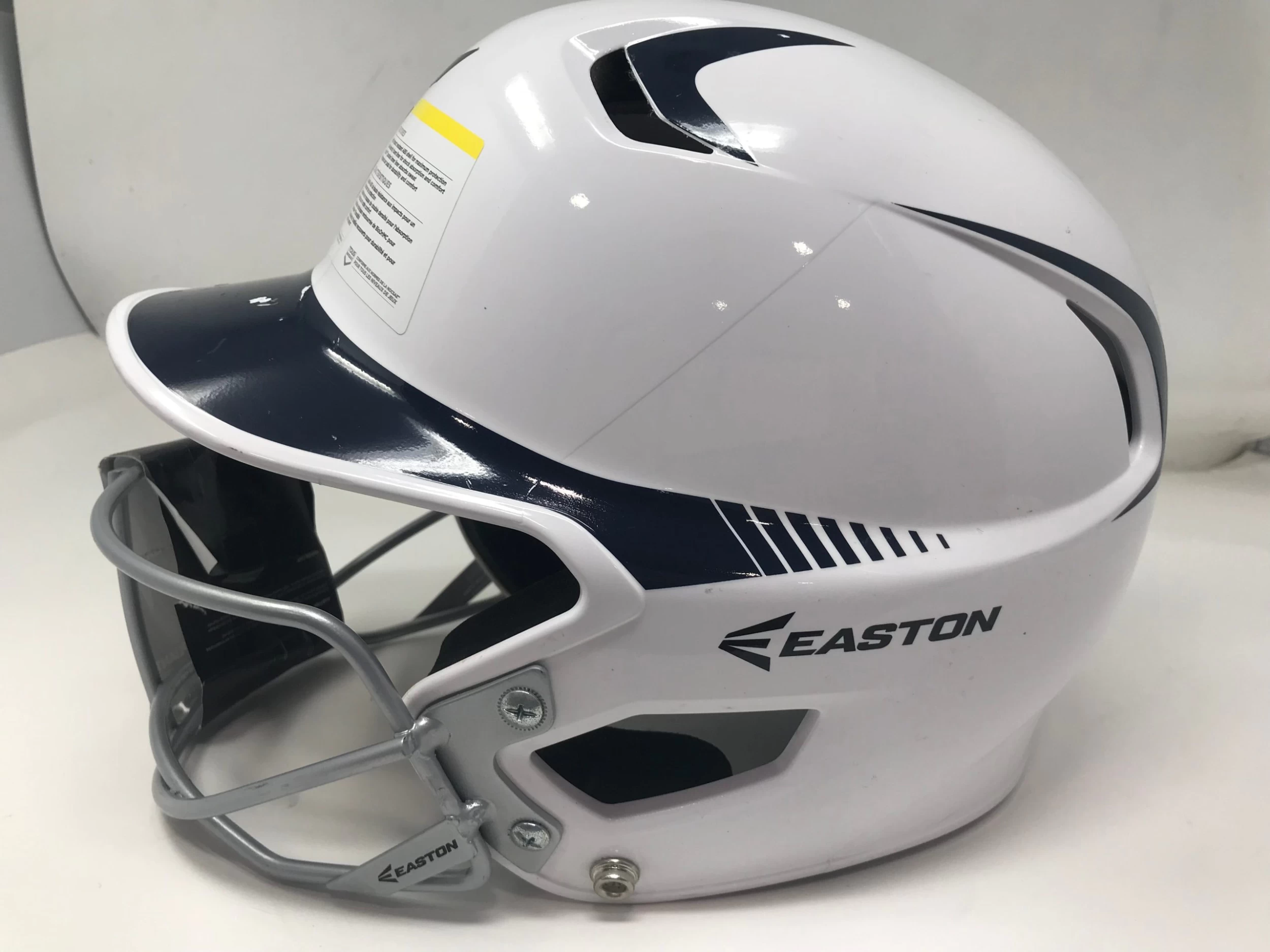 New Other Easton Z5 2 Tone Senior Fastpitch Batting Helmet W/Mask 6 7/8 7 5/8 Wht/Nvy - Image 2