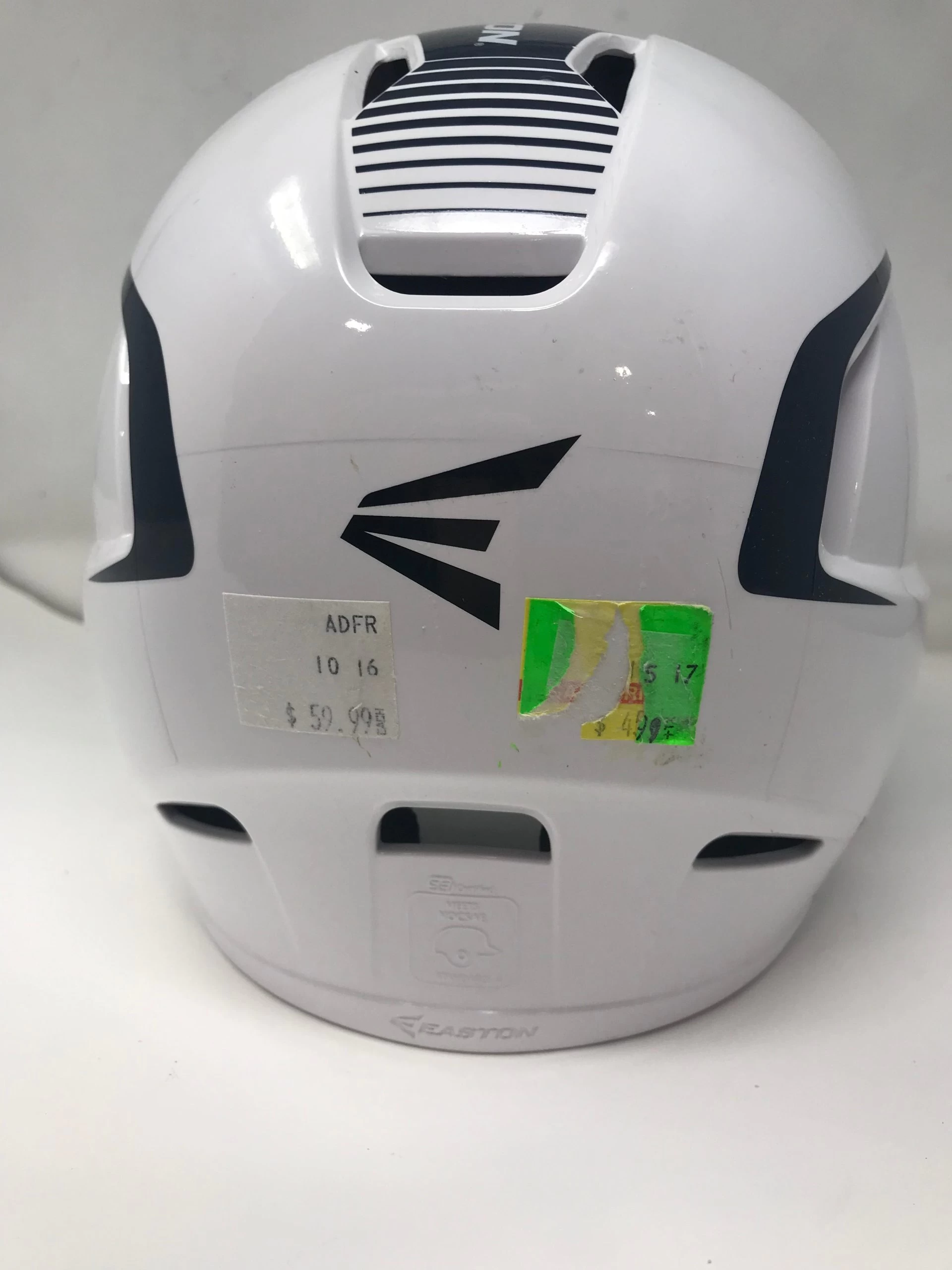 New Other Easton Z5 2 Tone Senior Fastpitch Batting Helmet W/Mask 6 7/8 7 5/8 Wht/Nvy - Image 4