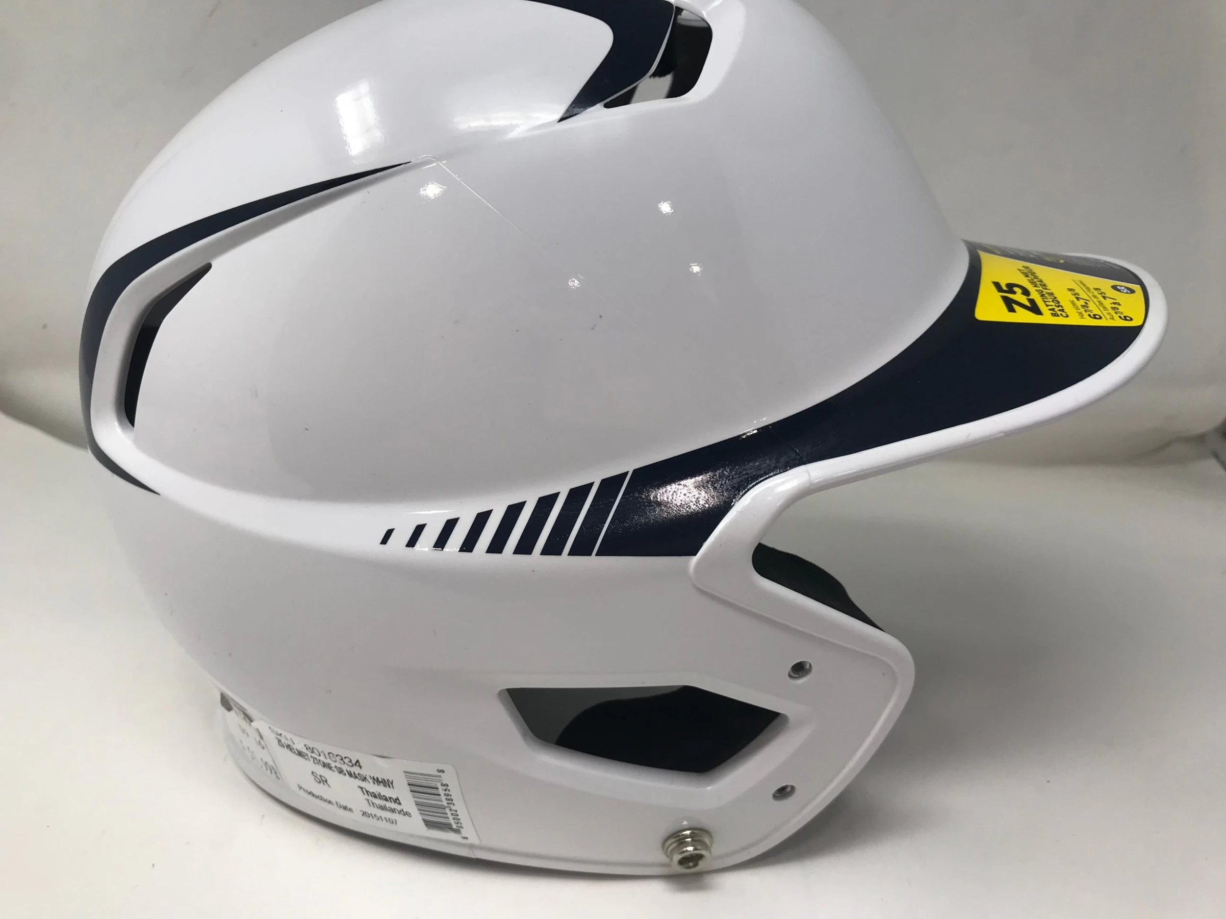 New, Other Easton Z5 2 Tone Senior Fastpitch Batting Helmet 6 7/8 7 5/8 Wht/Nvy - Image 3