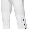 New Easton Baseball Mako 2 Pant Adult Men X-Large White/Black A167100