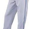 New Easton Baseball Quantum Plus Piped Pants Adult Small Gray/Navy A164617