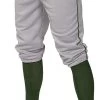 New Easton Pro+ Knicker Baseball Pants A167106 Youth Small Gray/Green