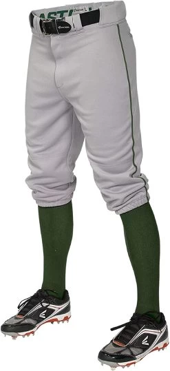 New Easton Pro+ Knicker Baseball Pants A167106 Youth Small Gray/Green