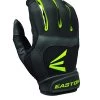 New Easton Women's Stealth Core Batting Gloves Black/Green Large