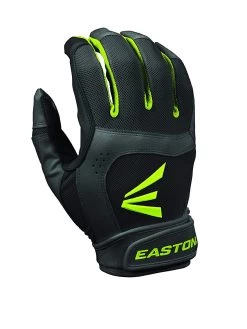 New Easton Women's Stealth Core Batting Gloves Black/Green Large