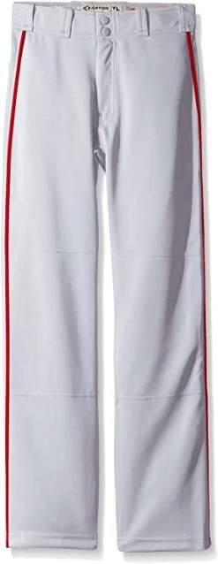 New Easton Baseball Mako 2 Pant Youth X-Large Grey/Red Piping