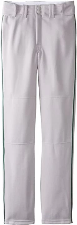 New Easton Baseball Quantum Plus Piped Pants Youth X-Large White/Green