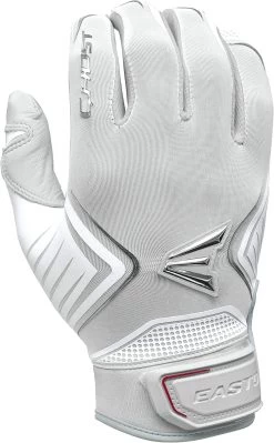 New Easton Ghost Fastpitch Softball Batting Gloves Adult Large White/Gray