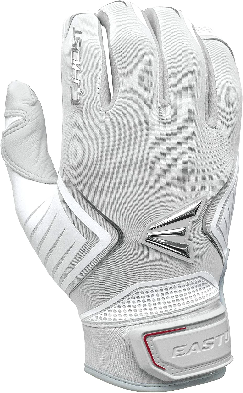 New Easton Ghost Fastpitch Softball Batting Gloves Adult Large White/Gray