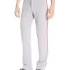 New Easton Baseball Rival Piped Pants Adult X-Large Gray/Red A164561