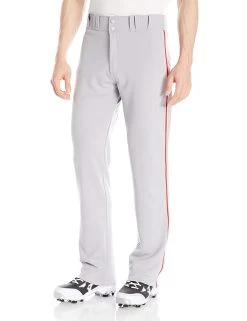 New Easton Baseball Rival Piped Pants Adult X-Large Gray/Red A164561