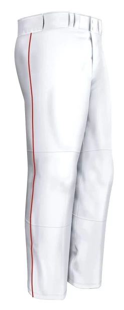 New Easton Baseball Quantum Plus Piped Pants Youth X-Large White/Red A164618