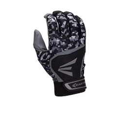 New Easton Adult HS7 Batting Gloves Black/Silver/Camo Small