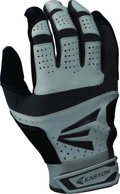 New Easton HS9 Batting Glove Gray/Black Medium