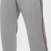 New Easton Baseball Mako 2 Pant Youth Small Grey/Maroon Piping