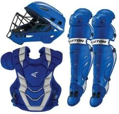 New Other Easton PRO X Baseball Catchers Equipment Box Set Adult Royal/Silver