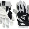 New Easton Women's Zf7 VRS Hyperskin Fastpitch Batting Gloves Black/White Large